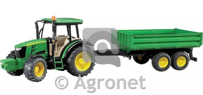 Traktor John Deere 5115M s tandem prikolico