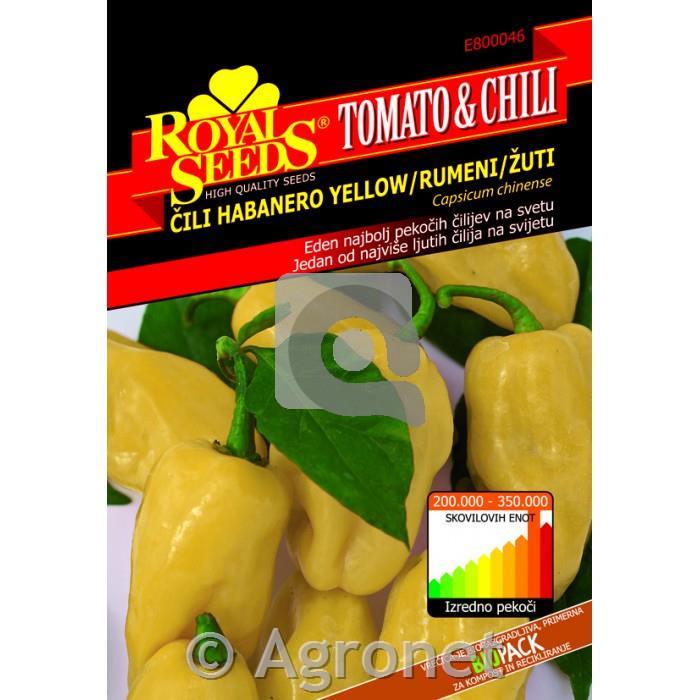 Čili Habanero Yellow, rumeni 0,2g