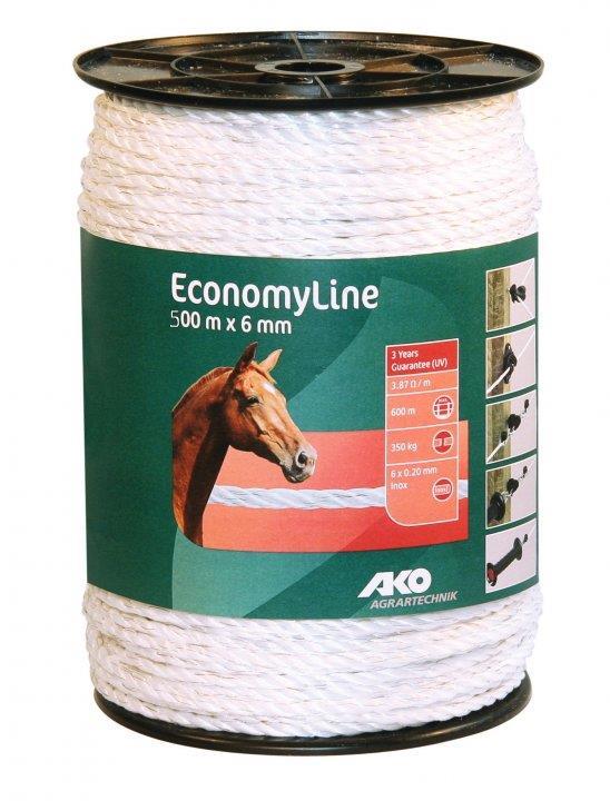 Vrv EconomyLine bela 6 mm, (350 kg) - 500 m