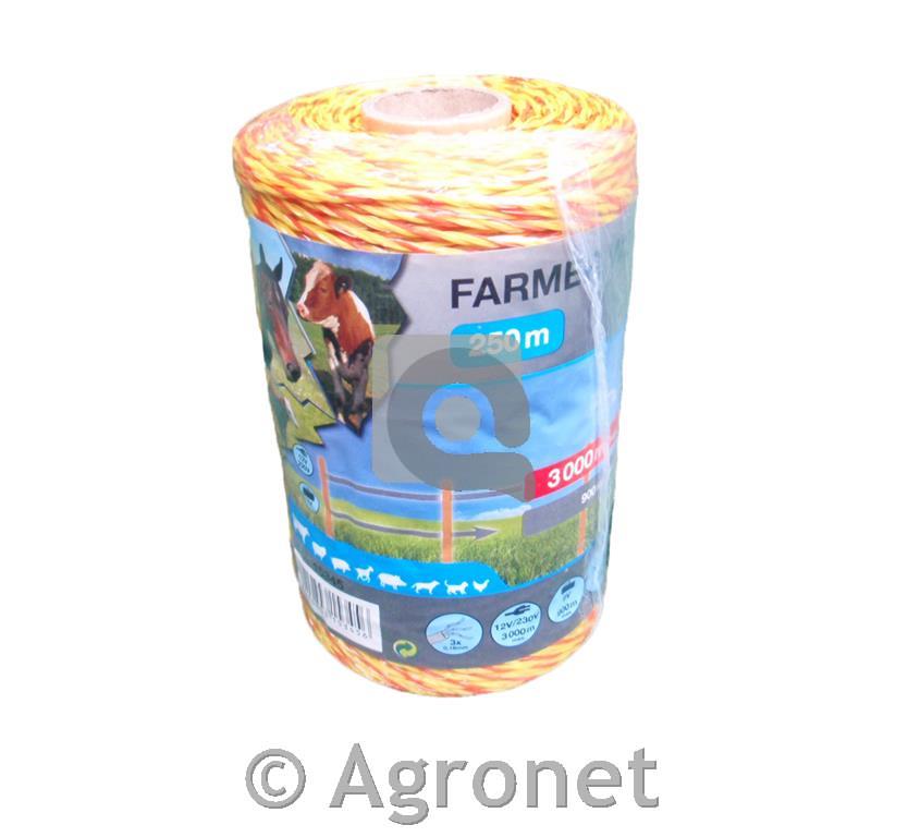 Žica jumbo Farmer 3 inox, 50 kg - 250 m oranžna