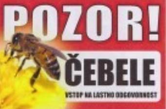 Opozorilna tabla Pozor čebele