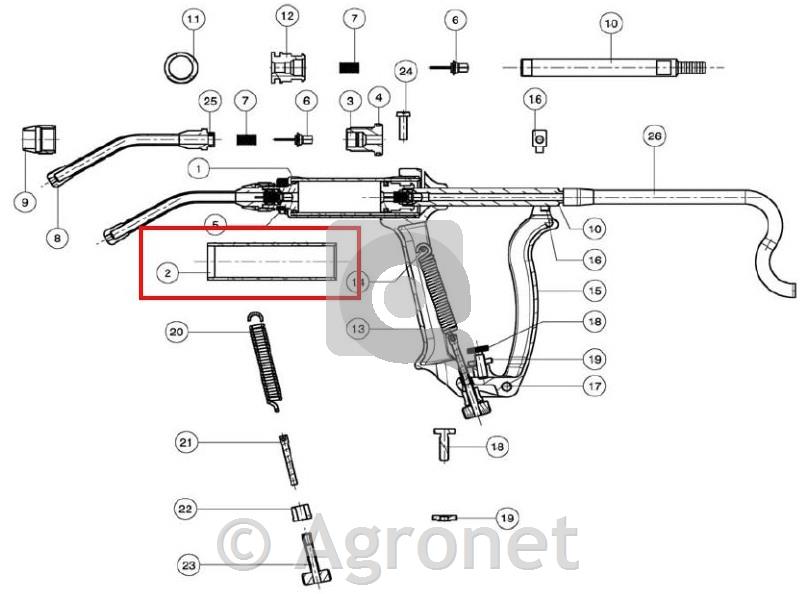 Rez. del za Drench-Matic 30ml cilinder