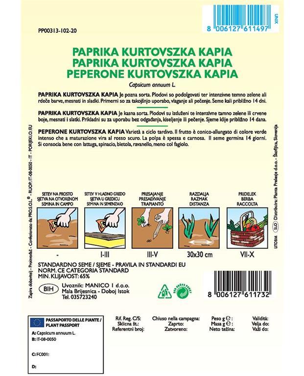 Paprika Kurtovszka Kapio 1G