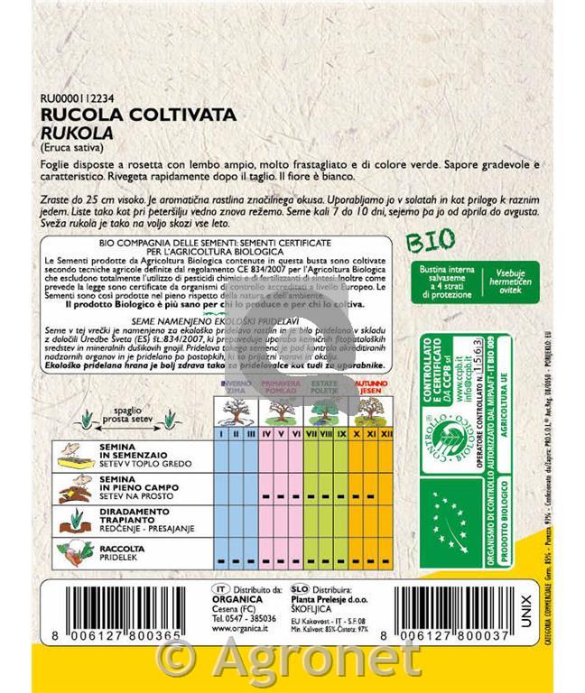 Rukola Coltivata EKO 10 g