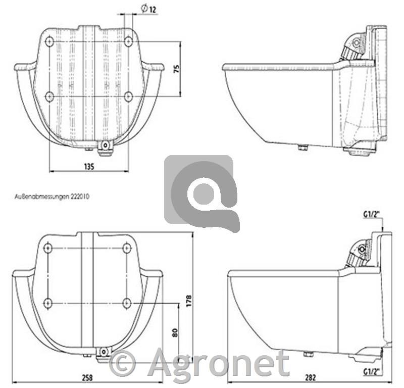 Napajalnik H10 ogrevan cevni ventil 80W